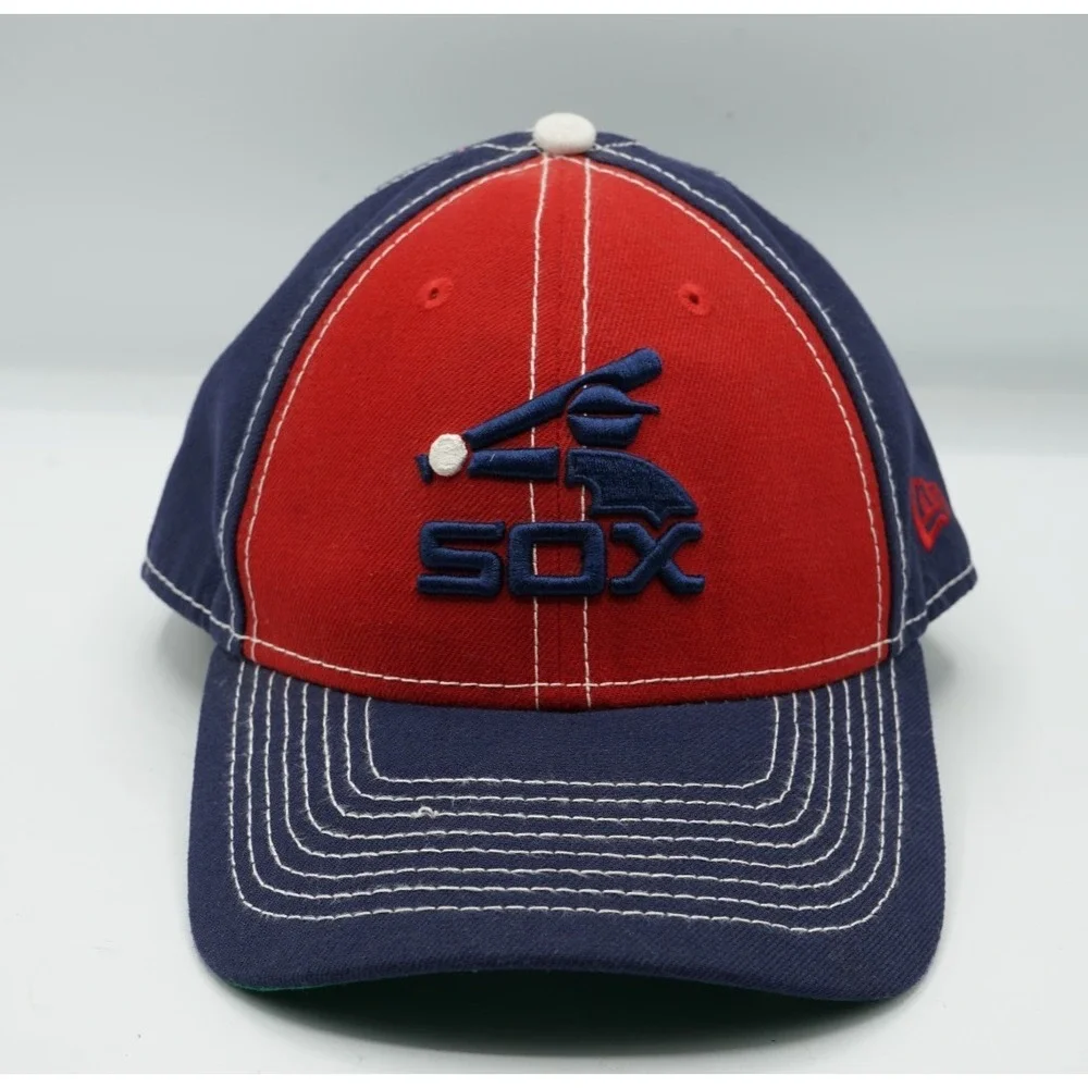 Chicago White Sox New Era Cooperstown Collection Hat ~ Blue & Red ~ Adjustable
